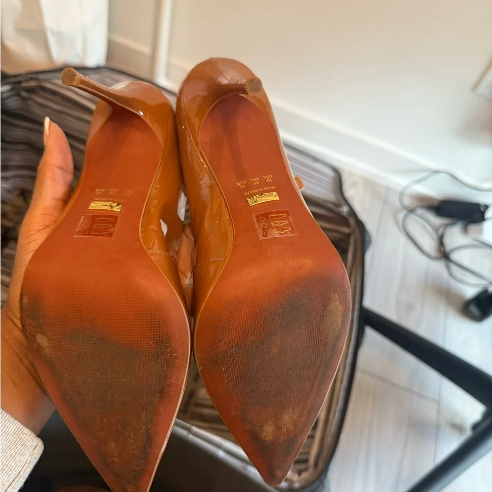 L'INTERVALLE Caramel Patent Leather Heels - Picture 6 of 8